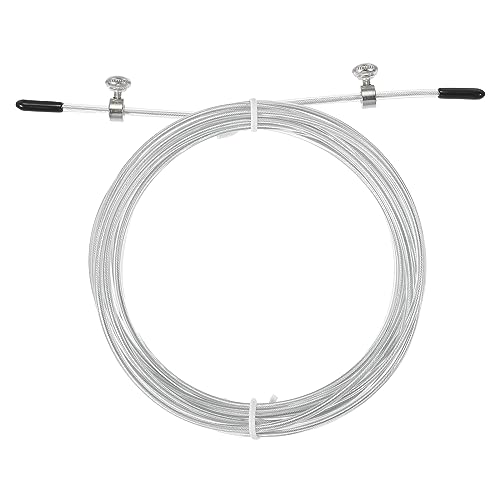 PATIKIL 10Ft Schnellsprung Seil Ersatz Kabel 2.5mm Profi Springseil Stahl Draht Ersatz für Hochgeschwindigkeit Sprungseile Weiß von PATIKIL