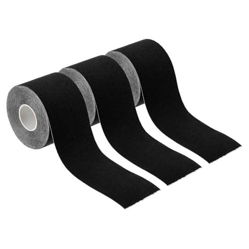 PATIKIL 16,4 Fuß x 2 Zoll Aerial Hoop Tape, 3 Rollen Sportband Klebstoff rutschfestes Grip Tape Yoga Rig Sportband für Umwickelübungen Gymnastik, Schwarz von PATIKIL