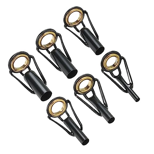 PATIKIL 2-6mm Angelrute Spitze Reparatur Kit 30Stk Edelstahl Pfahl Ring Leitfaden Ersatz für Salzwasser Süßwasser Fischen Golden PATIKIL 2-6mm Angelrute Spitze Reparatur Kit 30Stk Edelstahl Pfahl Ring Leitfaden Ersatz für Salzwasser Süßwasser Fischen Golden von PATIKIL