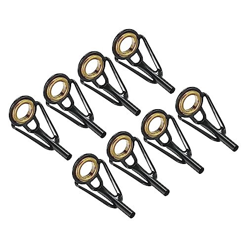 PATIKIL 2.0mm Angelrute Spitze Reparatur Kit 8Stk Edelstahl Pfahl Ring Leitfaden Ersatz für Salzwasser Süßwasser Fischen Golden PATIKIL 2.0mm Angelrute Spitze Reparatur Kit 8Stk Edelstahl Pfahl Ring Leitfaden Ersatz für Salzwasser Süßwasser Fischen Golden von PATIKIL