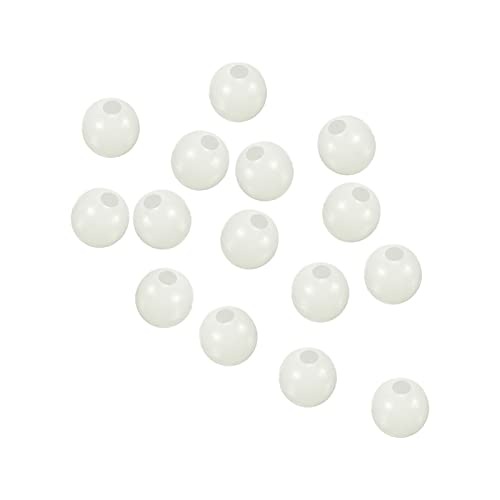 PATIKIL 200Stk 5mm Fischerei Perlen Weich Plastik Glühende Fischen Köder Rund Weiß PATIKIL 200Stk 5mm Fischerei Perlen Weich Plastik Glühende Fischen Köder Rund Weiß von PATIKIL