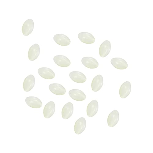 PATIKIL 200Stk Fischerei Perlen Plastik Glühende Fischen Köder Oval 5x3.4mm Weiß PATIKIL 200Stk Fischerei Perlen Plastik Glühende Fischen Köder Oval 5x3.4mm Weiß von PATIKIL