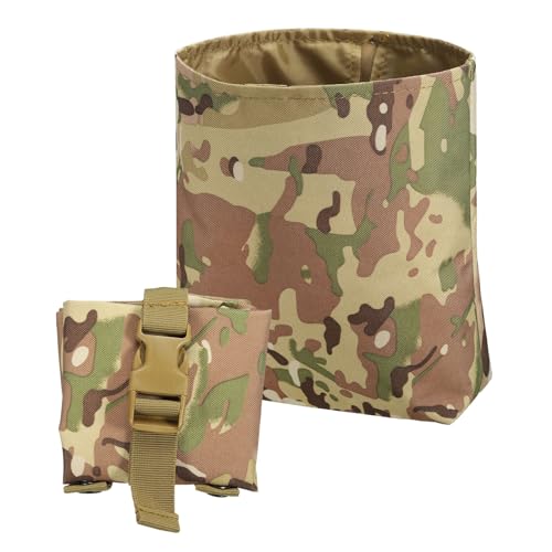 PATIKIL 21x17x8cm Dump Pouch, Faltbare Dump Hüfttasche mit Aufrollbarem Zugband, Utility-Werkzeug-Aufbewahrungspack Rucksackzubehör für Schießen, Klettern, Outdoor-Sporttasche, Tarnung PATIKIL 21x17x8cm Dump Pouch, Faltbare Dump Hüfttasche mit Aufrollbarem Zugband, Utility-Werkzeug-Aufbewahrungspack Rucksackzubehör für Schießen, Klettern, Outdoor-Sporttasche, Tarnung von PATIKIL