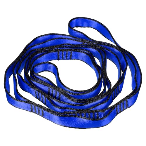 PATIKIL 22 kN verstellbare Gänseblümchenkette, Yoga-Verlängerungsgürtel, 1,5 m, Nylon-Kletterschlinge für Zuhause, Workout, Pilates, Gymnastik, Blau von PATIKIL