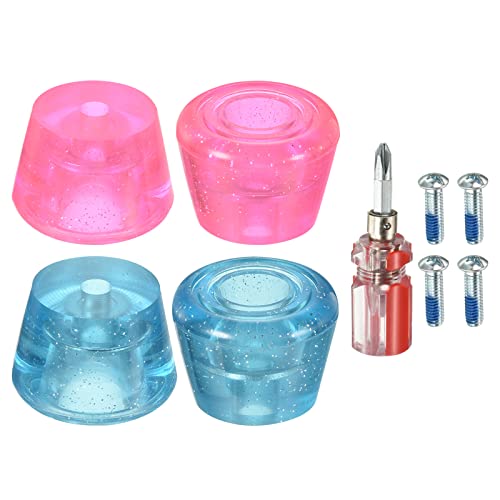 PATIKIL 2Paar Rollschuh Zehenstopfen Rollschuh Stopper Bremsstopper mit Schraubenzieher 82A für Rollschuhe Roller Skate, Hellrosa Blau PATIKIL 2Paar Rollschuh Zehenstopfen Rollschuh Stopper Bremsstopper mit Schraubenzieher 82A für Rollschuhe Roller Skate, Hellrosa Blau von PATIKIL