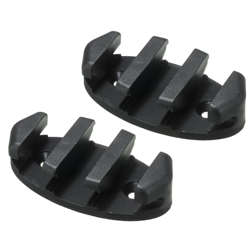 PATIKIL 3,46 Zoll Nylon Zig Zag Klampe, 2er Packung Seilbefestigung für Kajaks und Boote, Marine-Hardware für Decks, Schwarz PATIKIL 3,46 Zoll Nylon Zig Zag Klampe, 2er Packung Seilbefestigung für Kajaks und Boote, Marine-Hardware für Decks, Schwarz von PATIKIL