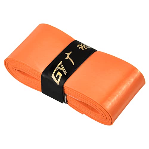 PATIKIL 3 Stück Schläger Über Griff PU Grip Band Anti-Rutsch Absorbieren Schweiß für Tennis Badminton Angelrute Orange von PATIKIL