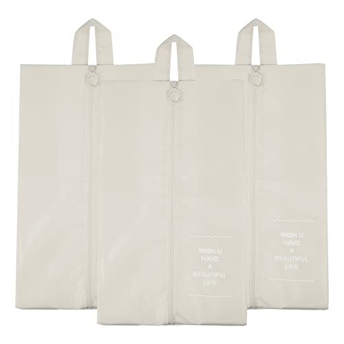 PATIKIL 3 Stück Wasserdicht Schuhtasche Reise Aufbewahrungstasche Tragbare Schuhe Organizer mit Reißverschluss für Reisen im Freien Beige PATIKIL 3 Stück Wasserdicht Schuhtasche Reise Aufbewahrungstasche Tragbare Schuhe Organizer mit Reißverschluss für Reisen im Freien Beige von PATIKIL