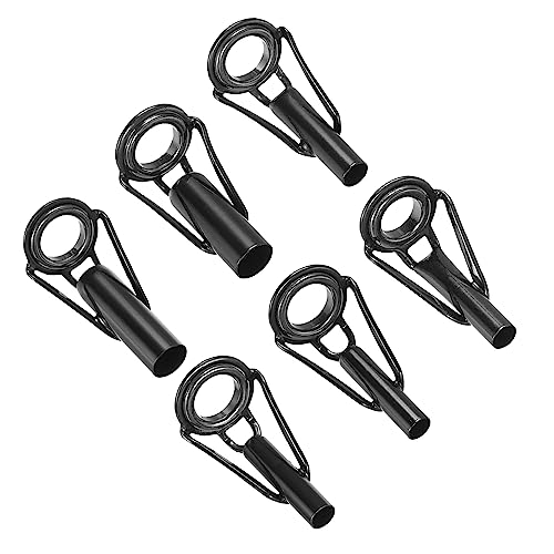 PATIKIL 3.0-6.5mm Angelrute Spitze Reparatur Kit 6Stk Edelstahl Pfahl Ring Leitfaden Ersatz für Salzwasser Süßwasser Fischen Schwarz PATIKIL 3.0-6.5mm Angelrute Spitze Reparatur Kit 6Stk Edelstahl Pfahl Ring Leitfaden Ersatz für Salzwasser Süßwasser Fischen Schwarz von PATIKIL