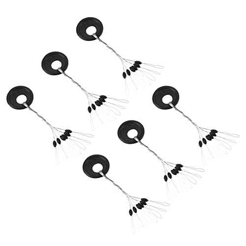 PATIKIL 300Stk Fischen Stopfen 6in1 Sinkend Oval Form S Größe für Angelschnur Schwarz PATIKIL 300Stk Fischen Stopfen 6in1 Sinkend Oval Form S Größe für Angelschnur Schwarz von PATIKIL