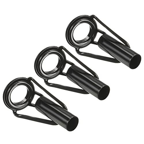PATIKIL 3Stk 5.0mm Rohr Angelrute Reparatur Kit Edelstahl Schwarz Leitring für Fischen PATIKIL 3Stk 5.0mm Rohr Angelrute Reparatur Kit Edelstahl Schwarz Leitring für Fischen von PATIKIL
