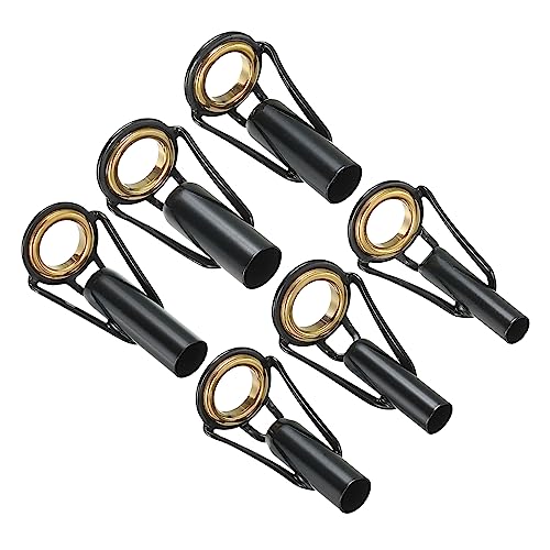 PATIKIL 4-6.5mm Angelrute Spitze Reparatur Kit 6Stk Edelstahl Pfahl Ring Leitfaden Ersatz für Salzwasser Süßwasser Fischen Golden PATIKIL 4-6.5mm Angelrute Spitze Reparatur Kit 6Stk Edelstahl Pfahl Ring Leitfaden Ersatz für Salzwasser Süßwasser Fischen Golden von PATIKIL