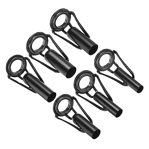 PATIKIL 4-6.5mm Angelrute Spitze Reparatur Kit 6Stk Edelstahl Pfahl Ring Leitfaden Ersatz für Salzwasser Süßwasser Fischen Schwarz PATIKIL 4-6.5mm Angelrute Spitze Reparatur Kit 6Stk Edelstahl Pfahl Ring Leitfaden Ersatz für Salzwasser Süßwasser Fischen Schwarz von PATIKIL