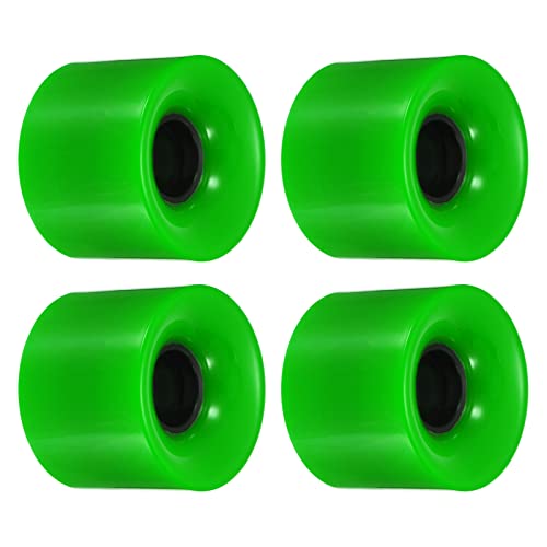 PATIKIL 4 Stück 60mm Longboard Rollen Skateboard Rad Straße Rollen für Skateboards Cruiser Räder Ersatz 78A Grün von PATIKIL