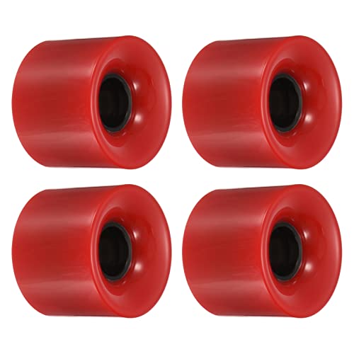 PATIKIL 4 Stück 60mm Longboard Rollen Skateboard Rad Straße Rollen für Skateboards Cruiser Räder Ersatz 78A Rot PATIKIL 4 Stück 60mm Longboard Rollen Skateboard Rad Straße Rollen für Skateboards Cruiser Räder Ersatz 78A Rot von PATIKIL
