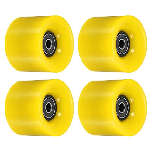 PATIKIL 4 Stück 60mm Longboard Rollen mit Lager ABEC-9 Skateboard Rad Straße Rollen für Skateboards Cruiser Räder Ersatz 80A Schwarz Gelb PATIKIL 4 Stück 60mm Longboard Rollen mit Lager ABEC-9 Skateboard Rad Straße Rollen für Skateboards Cruiser Räder Ersatz 80A Schwarz Gelb von PATIKIL