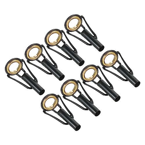PATIKIL 4.0mm Angelrute Spitze Reparatur Kit 8Stk Edelstahl Pfahl Ring Leitfaden Ersatz für Salzwasser Süßwasser Fischen Golden PATIKIL 4.0mm Angelrute Spitze Reparatur Kit 8Stk Edelstahl Pfahl Ring Leitfaden Ersatz für Salzwasser Süßwasser Fischen Golden von PATIKIL