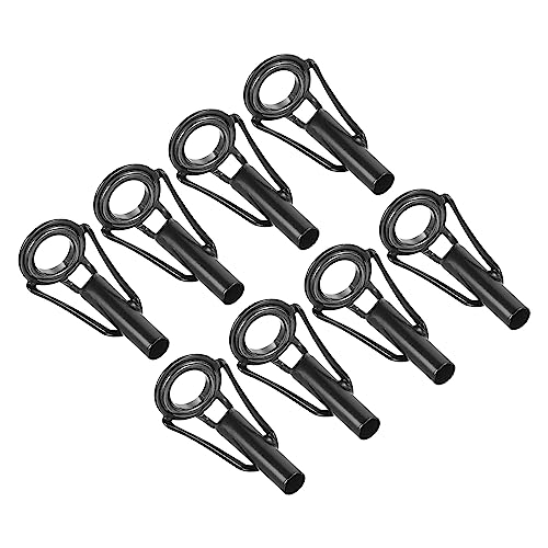 PATIKIL 4.0mm Angelrute Spitze Reparatur Kit 8Stk Edelstahl Pfahl Ring Leitfaden Ersatz für Salzwasser Süßwasser Fischen Schwarz PATIKIL 4.0mm Angelrute Spitze Reparatur Kit 8Stk Edelstahl Pfahl Ring Leitfaden Ersatz für Salzwasser Süßwasser Fischen Schwarz von PATIKIL