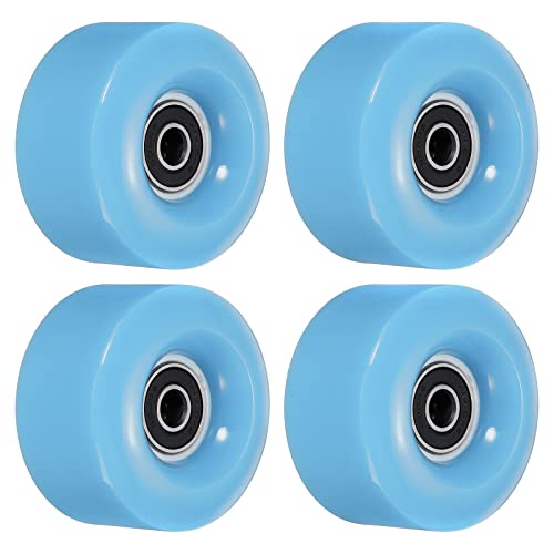 PATIKIL 4Pack Rollschuh mit Lager 32x58mm 82A für Doppelreihe Innen Draußen Hellblau von PATIKIL