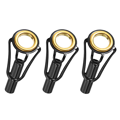 PATIKIL 4mm Durchmesser Rohr Reparatur Kit Angelrute Tipps 3 Stück Edelstahl Führung O-Ringe für Süß-und Salzwasser Angeln PATIKIL 4mm Durchmesser Rohr Reparatur Kit Angelrute Tipps 3 Stück Edelstahl Führung O-Ringe für Süß-und Salzwasser Angeln von PATIKIL