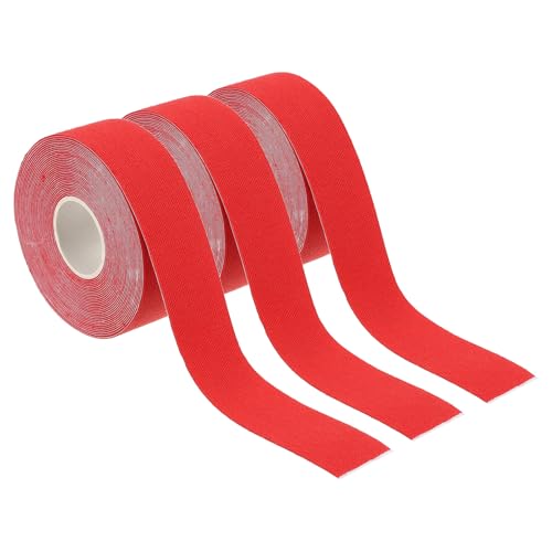 PATIKIL 5m x 2.5cm Sport Tape, 3 Rollen Sportband Klebeband rutschfestes Griffband Yoga Rig Sportband für Umwickelübungen Gymnastik, Rot PATIKIL 5m x 2.5cm Sport Tape, 3 Rollen Sportband Klebeband rutschfestes Griffband Yoga Rig Sportband für Umwickelübungen Gymnastik, Rot von PATIKIL