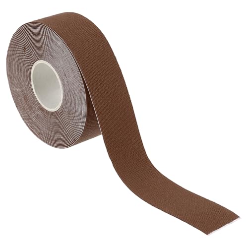 PATIKIL 5m x 2.5cm Sport Tape, selbstklebendes rutschfestes Griptape Yoga Rig Sporttape für Wickelübungen Gymnastik, Braun von PATIKIL