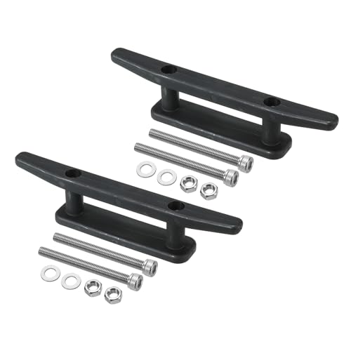 PATIKIL 6,5 Zoll Nylon Boot Dock Klampe 2er Packung Kajak Kleine Seil Klampe Dock mit Schrauben für Marine Deck Boote Kanus Kajaks, Dekoration, Schwarz PATIKIL 6,5 Zoll Nylon Boot Dock Klampe 2er Packung Kajak Kleine Seil Klampe Dock mit Schrauben für Marine Deck Boote Kanus Kajaks, Dekoration, Schwarz von PATIKIL