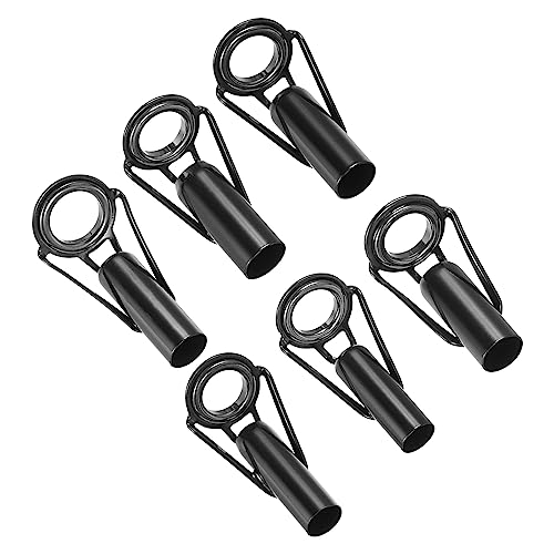 PATIKIL 6.0-8.0mm Angelrute Spitze Reparatur Kit 6Stk Edelstahl Pfahl Ring Leitfaden Ersatz für Salzwasser Süßwasser Fischen Schwarz PATIKIL 6.0-8.0mm Angelrute Spitze Reparatur Kit 6Stk Edelstahl Pfahl Ring Leitfaden Ersatz für Salzwasser Süßwasser Fischen Schwarz von PATIKIL