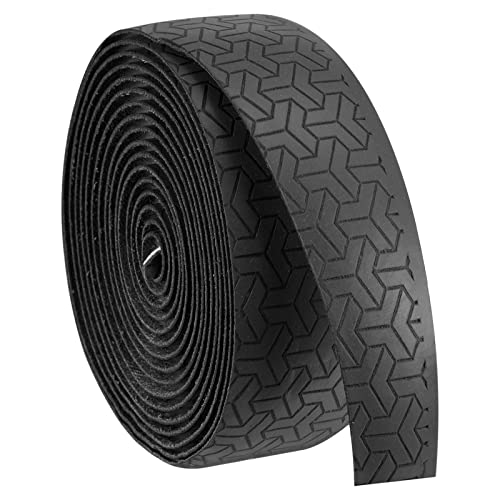 PATIKIL 6.6ft Schläger Über Griff PU Verlängern Griff Band rutschfest Absorbieren Schweiß für Tennis Badminton Angelrute Schwarz von PATIKIL