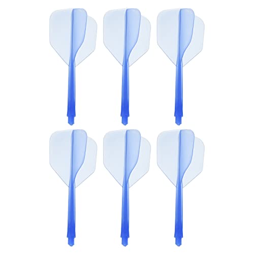 PATIKIL 6Pack Integrierte Dartwelle und Flüge Dauerhafter Plastik Pfeilflug Set Blau von PATIKIL