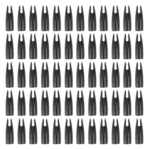 PATIKIL 8mm Bogenschießnocken, 60 Stück Kunststoff Aufklebbare Pfeilnocken Ersatz für 5/16" Jagdpfeile Compoundbogen Recurvebogen, Schwarz. PATIKIL 8mm Bogenschießnocken, 60 Stück Kunststoff Aufklebbare Pfeilnocken Ersatz für 5/16" Jagdpfeile Compoundbogen Recurvebogen, Schwarz. von PATIKIL