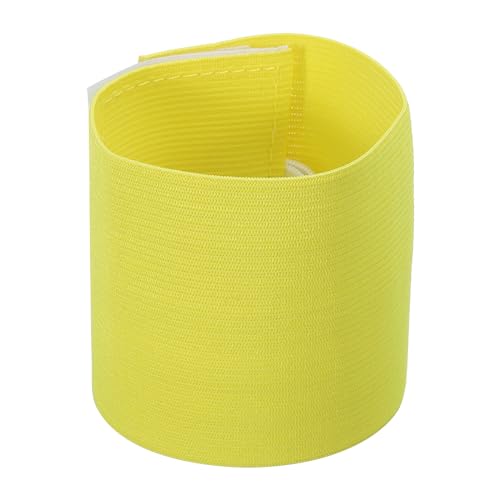 PATIKIL 9.4x2.5 Fußball Kapitänsbinde, Nylon Unisex Elastische Armbinde Verstellbar für Jugendliche und Erwachsene, Gelb PATIKIL 9.4x2.5 Fußball Kapitänsbinde, Nylon Unisex Elastische Armbinde Verstellbar für Jugendliche und Erwachsene, Gelb von PATIKIL