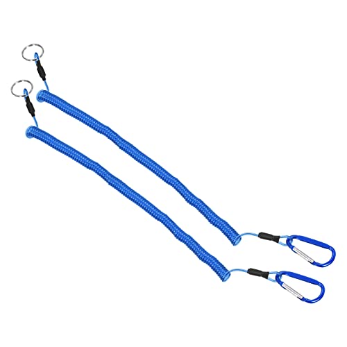 PATIKIL 9.8ft Angeln 2 × Paket Spiralkabel Einziehbar mit Metall Clip Schlüsselbund Blau PATIKIL 9.8ft Angeln 2 × Paket Spiralkabel Einziehbar mit Metall Clip Schlüsselbund Blau von PATIKIL