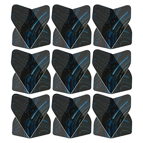 PATIKIL 9Pack Pfeilflüge PET Standard Pfeile Zubehör Ersatzteile für Weichspitze Stahl Spitze Mechanical Stil Schwarz Blau PATIKIL 9Pack Pfeilflüge PET Standard Pfeile Zubehör Ersatzteile für Weichspitze Stahl Spitze Mechanical Stil Schwarz Blau von PATIKIL