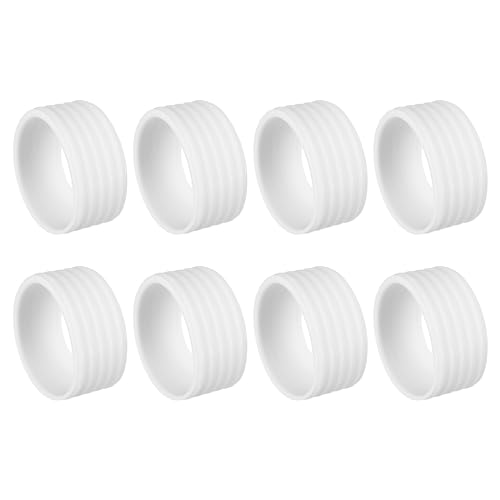 PATIKIL Badminton Schläger Griff Ring, 8er Packung Schläger Fixierungsring Griffband Gummi Ring rutschfest, weiß PATIKIL Badminton Schläger Griff Ring, 8er Packung Schläger Fixierungsring Griffband Gummi Ring rutschfest, weiß von PATIKIL