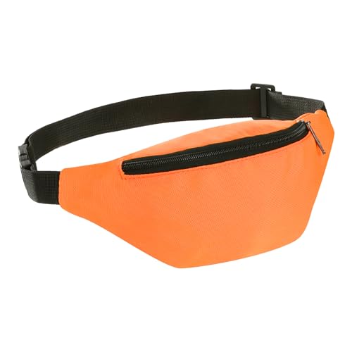 PATIKIL Bauchtasche, Gürteltasche, Umhängetasche, Hüfttasche mit verstellbarem Gurt für Damen und Herren, Reisen, Laufen, Wandern, Orange PATIKIL Bauchtasche, Gürteltasche, Umhängetasche, Hüfttasche mit verstellbarem Gurt für Damen und Herren, Reisen, Laufen, Wandern, Orange von PATIKIL