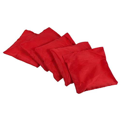 PATIKIL Bean Bag Set 5Pack Bohnensack Cornhole Sitzsäcke Segeltuch Sandsack Canvas Sandsäcke für Karneval Party Hand Wurfspiel Rot von PATIKIL