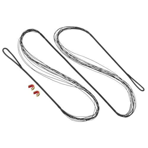 PATIKIL Bogenschnur-Ersatz, 12 Stränge Recurve-Bogenschnur mit Nockpunkt für AMO 55" traditionellen Recurve-Bogen, Schwarz PATIKIL Bogenschnur-Ersatz, 12 Stränge Recurve-Bogenschnur mit Nockpunkt für AMO 55" traditionellen Recurve-Bogen, Schwarz von PATIKIL