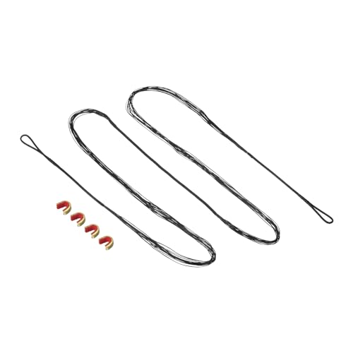 PATIKIL Bogenschnur-Ersatz mit 4 Nockpunkten für AMO 60", 14 Stränge Traditionelle Langbogen Recurve-Bogenschnur, Schwarz PATIKIL Bogenschnur-Ersatz mit 4 Nockpunkten für AMO 60", 14 Stränge Traditionelle Langbogen Recurve-Bogenschnur, Schwarz von PATIKIL