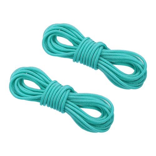 PATIKIL Bogensport D-Schlaufen-Seil 10 FT, 2er Pack Bogensehnen-Release-Nocken-Draht-Schlaufe-Schnalle für Compoundbogensehne, Türkis PATIKIL Bogensport D-Schlaufen-Seil 10 FT, 2er Pack Bogensehnen-Release-Nocken-Draht-Schlaufe-Schnalle für Compoundbogensehne, Türkis von PATIKIL