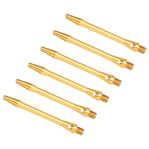 PATIKIL Dart Schäfte 48mm/1,9 Zoll, 6er Pack 2BA Gewinde Aluminium Dart Stiele Dart Zubehör für Steeldart, Goldfarben PATIKIL Dart Schäfte 48mm/1,9 Zoll, 6er Pack 2BA Gewinde Aluminium Dart Stiele Dart Zubehör für Steeldart, Goldfarben von PATIKIL