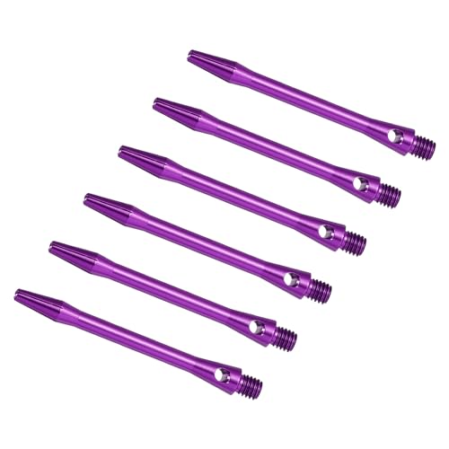 PATIKIL Dart Schäfte 48mm/1,9 Zoll, 6er Pack 2BA Gewinde Aluminium Dart Stiele Dart Zubehör für Steeldart, Lila PATIKIL Dart Schäfte 48mm/1,9 Zoll, 6er Pack 2BA Gewinde Aluminium Dart Stiele Dart Zubehör für Steeldart, Lila von PATIKIL