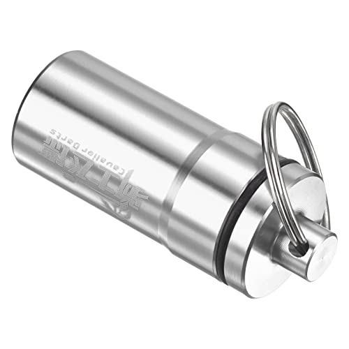 PATIKIL Dart-Zubehör Aufbewahrungsbox, Aluminium Dart Soft Tips Aufbewahrungsbox mit Schlüsselring für Dart Flight Protectors, O-Ringe, silberfarben PATIKIL Dart-Zubehör Aufbewahrungsbox, Aluminium Dart Soft Tips Aufbewahrungsbox mit Schlüsselring für Dart Flight Protectors, O-Ringe, silberfarben von PATIKIL