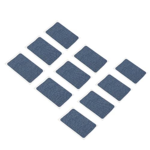 PATIKIL Daunenjacke Patch Nylon Reparaturband 3" x 2", 18er Pack Selbstklebendes Stoffflicken zur Reparatur von Zelten, Schlafsäcken, Skijacken, Hosen, Denim Blau von PATIKIL