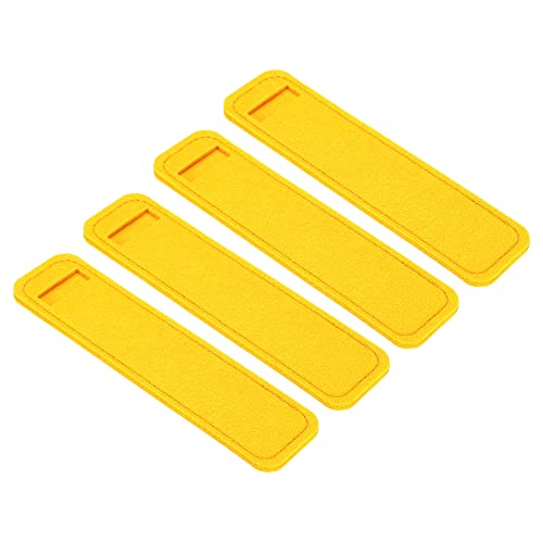 PATIKIL Filzstift Etui 4Pack Stifteetui Kugelschreiber-Etui Filz Bleistift Tasche Mini Schutzhülle Etui Halter Gelb PATIKIL Filzstift Etui 4Pack Stifteetui Kugelschreiber-Etui Filz Bleistift Tasche Mini Schutzhülle Etui Halter Gelb von PATIKIL