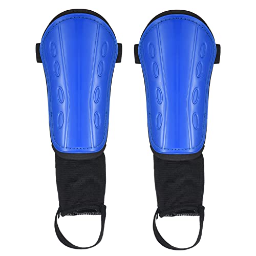 PATIKIL Fußball-Schienbeinschoner mit Knöchelstütze, 1 Paar Eva-Kissenschutz, Wadenschutzausrüstung, Größe L für Erwachsene, Blau von PATIKIL