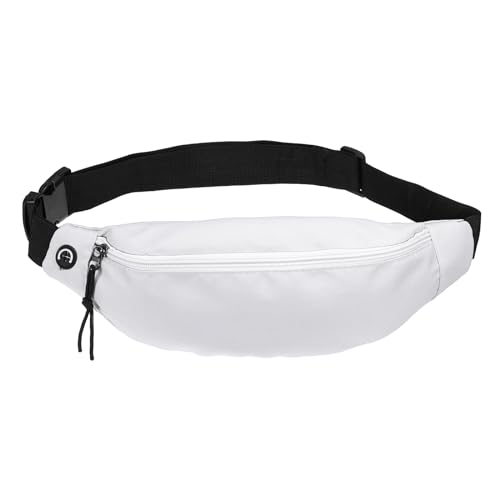 PATIKIL Gürteltasche, verstellbare Bauchtasche für Männer und Frauen, wasserdichte Hüfttasche mit Kopfhöreranschluss zum Wandern und Spazierengehen, Weiß PATIKIL Gürteltasche, verstellbare Bauchtasche für Männer und Frauen, wasserdichte Hüfttasche mit Kopfhöreranschluss zum Wandern und Spazierengehen, Weiß von PATIKIL