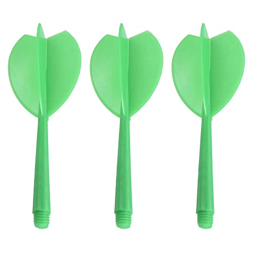 PATIKIL Integriert Dart Schacht und Flüge 3 Pack Leichtgewicht Plastik Dart Flucht Set Grün von PATIKIL