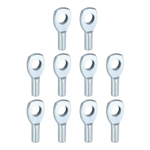 PATIKIL Kabelkugelstopper, 10 Stück Fitnessgerätezubehör für 6mm Kabel Fitnessgeräte Drahtseil Port Gelenkersatzteile für Heim-Fitnessstudio, Silber PATIKIL Kabelkugelstopper, 10 Stück Fitnessgerätezubehör für 6mm Kabel Fitnessgeräte Drahtseil Port Gelenkersatzteile für Heim-Fitnessstudio, Silber von PATIKIL