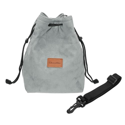 PATIKIL Kameratasche, Beutel mit Kordelzug und verstellbarem Schultergurt, tragbare Handtasche für DSLR-Kamera, Grau, Größe S PATIKIL Kameratasche, Beutel mit Kordelzug und verstellbarem Schultergurt, tragbare Handtasche für DSLR-Kamera, Grau, Größe S von PATIKIL